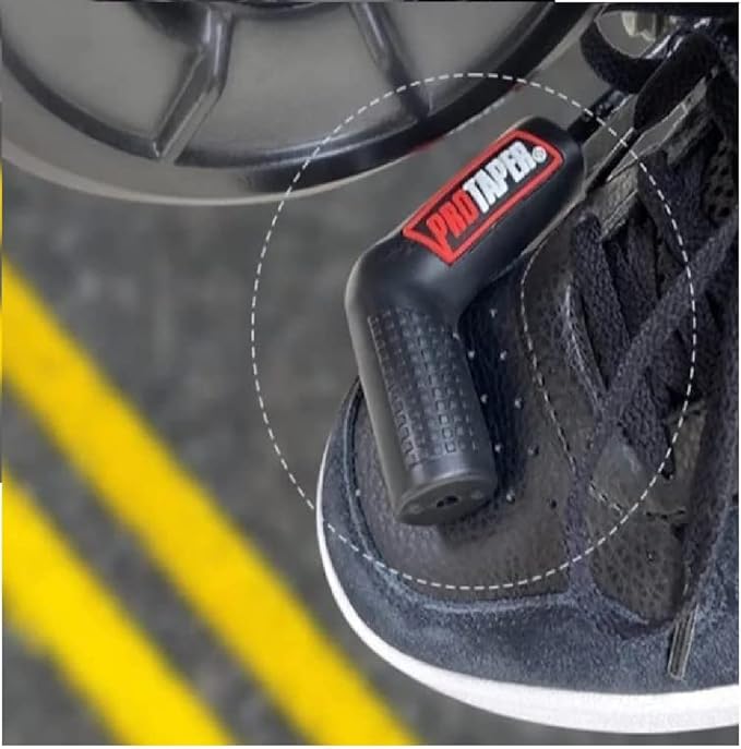 Bike Gear Shifter Rubber Shoe Protector with L-Shape Side Stand Guard - Universal Motorcycle Accessory (Assorted Colors)