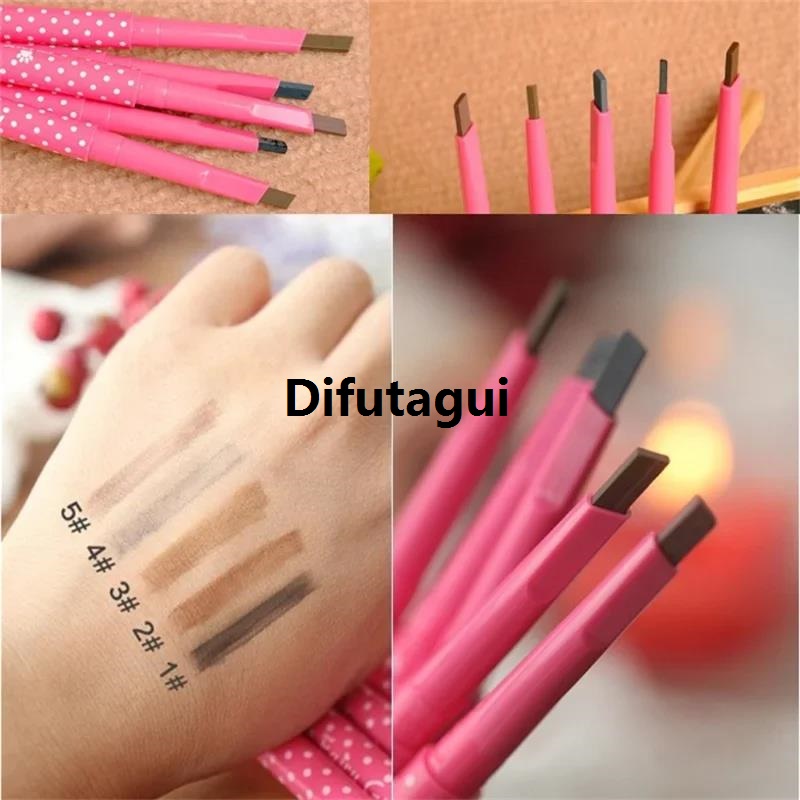 Difutagui New 1pcs Longlasting Eyebrow Pencil Natural Waterproof Rotating Automatic New style Eye Brow Pencil Cosmetic Eyebrow Shaping Liner Pen Hot