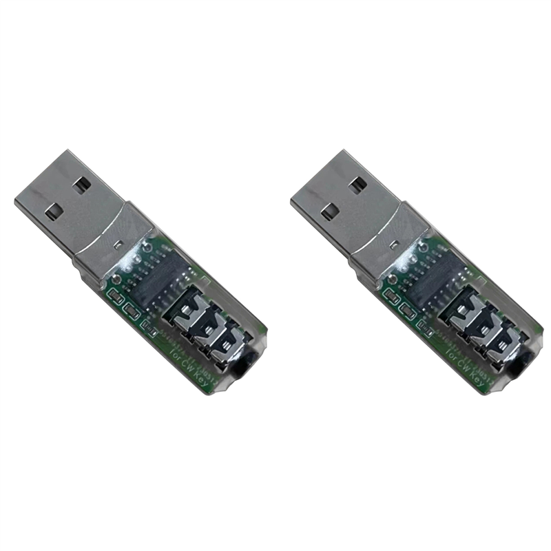(GGBR) 2X for VBand Morse USB Key Trainer Vband Mobile Phone Computer Connector Code Trainer Telegraph Trainer Key Connection