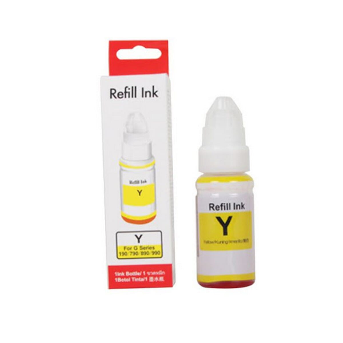 Refill Yellow Ink for Canon Pixma G2000 G2010 G1000 G1100 G1400 G2400 G3400 G3000 Printer