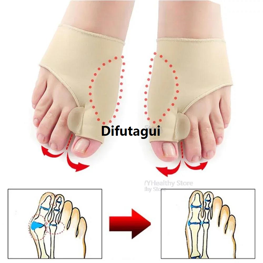 Difutagui Foot Care Tools 1Pair Toe Separator Hallux Valgus Bunion Corrector Luxury Hammer Toe Straightener Foot Pain Relief Orthopedic Pedicure