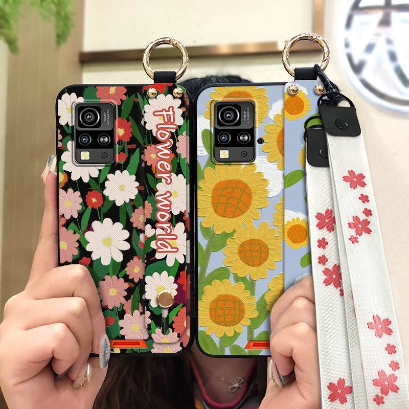 Soft case Silicone Phone Case For Blackview BV4800/BV4800SE/BV4800Pro Ring Protective Wristband Anti-dust Oil Painting