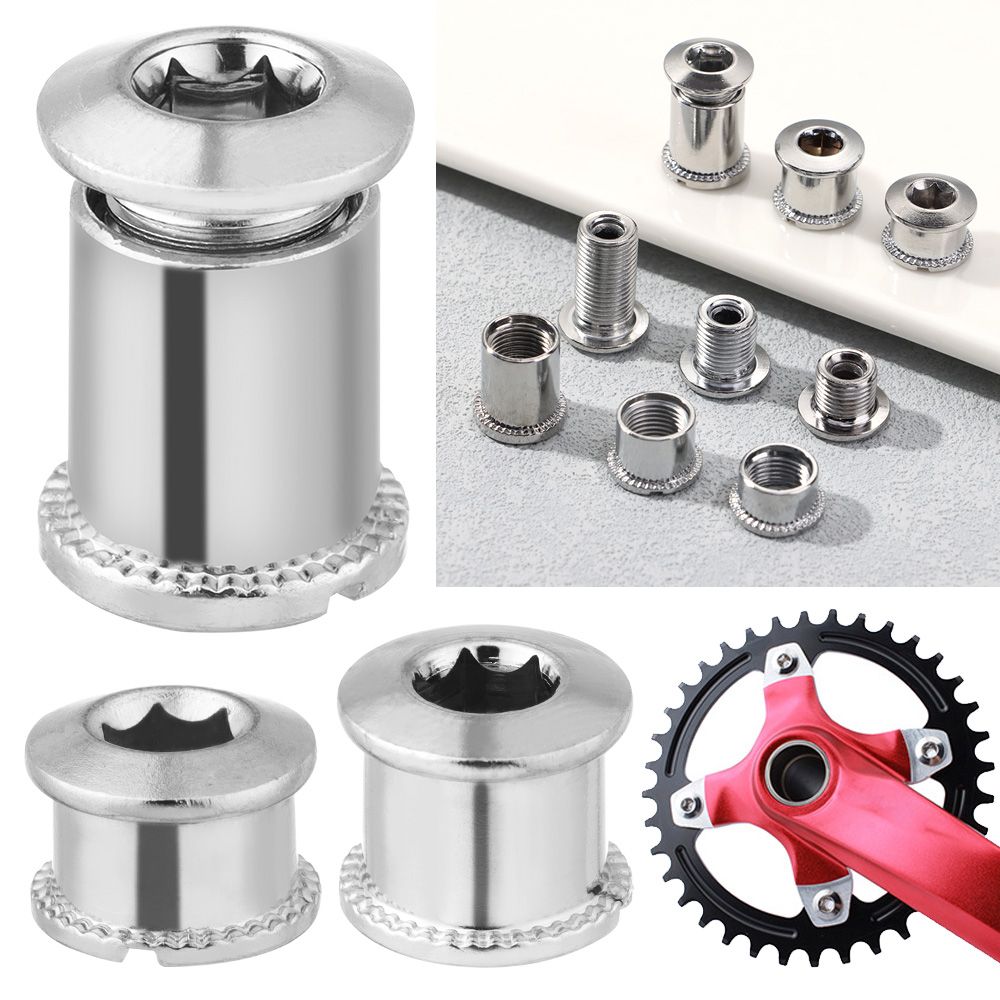5 Pair DIY Fixed Crank Brake Crankset Bolt Bicycle Track For Chainwheel Bike Chainring Bolts