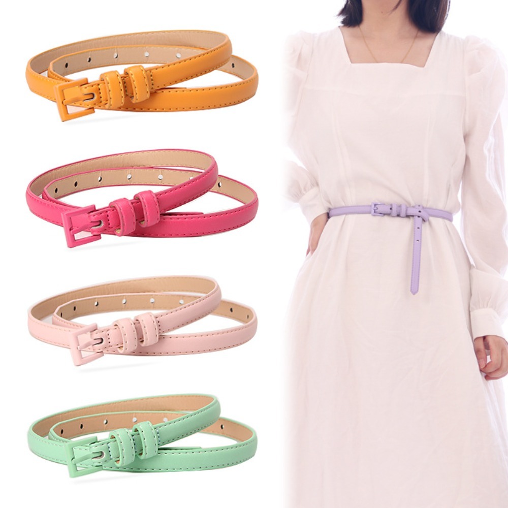 Hot Sale Luxury Design Suit Belt Adjustable Metal Buckle Casual Accessories Retro Elegant Waist Cinch Belt Skirt