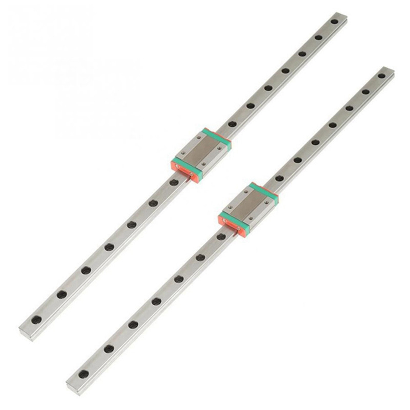 NCANRUI 2Pcs 9mm Linear Guide Miniature Rail MGN9 400mm Linear Rail and 2 Pcs MGN9H Miniature Rail Slider