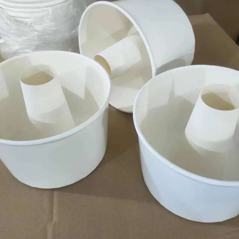 New 6-Inch Chiffon Mantou Cup With Empty Center Hand-Torn Bread Edge Paper Baking Packaging Box Cake Tool Home Suppli