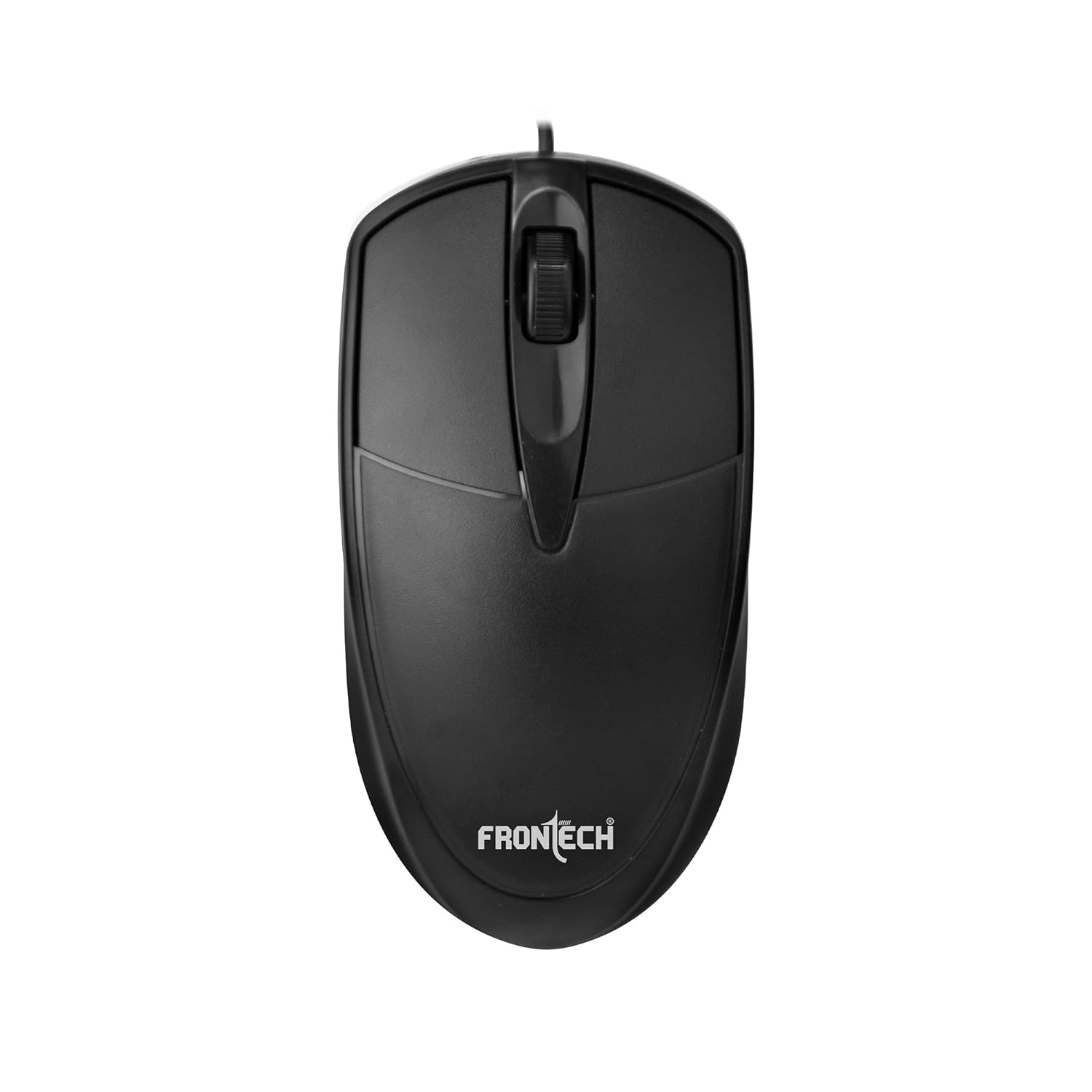 FRONTECH Premium 3-Button USB Wired Mouse | 1000 DPI Optical Sensor | Plug & Play | Compatible with PC/Laptop/Tablet