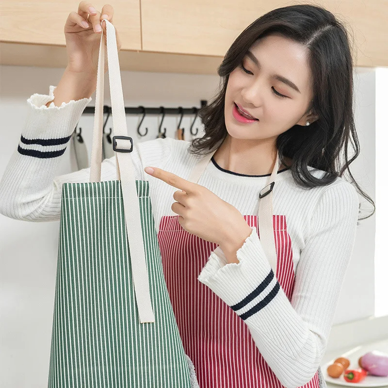 Waterproof Kitchen Apron for Women & Men - Multicolor Cooking, Cleaning, Barista Apron with Pocket & Coral Velvet Hand-Wipe Towel, Oil & Stain Resistant