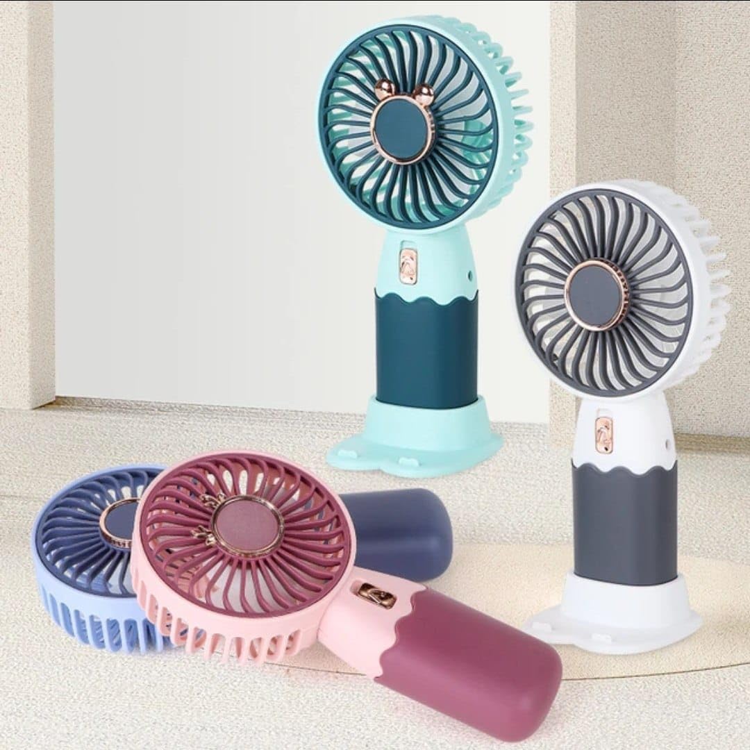 USB Rechargeable Desktop Fans Cute Mini Portable Fan for Office Study Outdoors Home Table USB Battery Charge