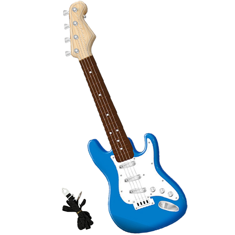17In Guitar Toy for Kids,4 Strings Electric Guitar Musical Instruments for Children,Portable Electronic Instrument Toy Easy Install ,C