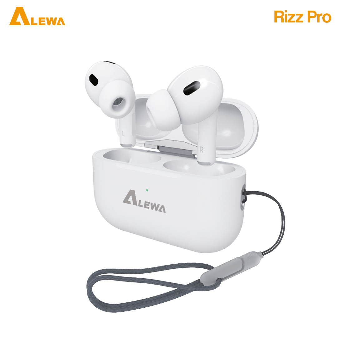 Alewa RizzPro Earbuds | Super Bass Sound | Free Silicon Cover | 6H Music Time | V6.0 ENC