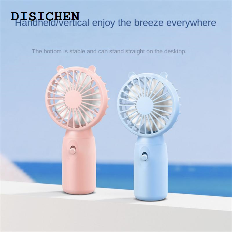 DISICHEN 【2025 Version】 Travel Cooler Desktop Standing Cute Pet Creative Handheld Mini Dormitory Home Outdoor Travel Home Supplies Electric Small Fan