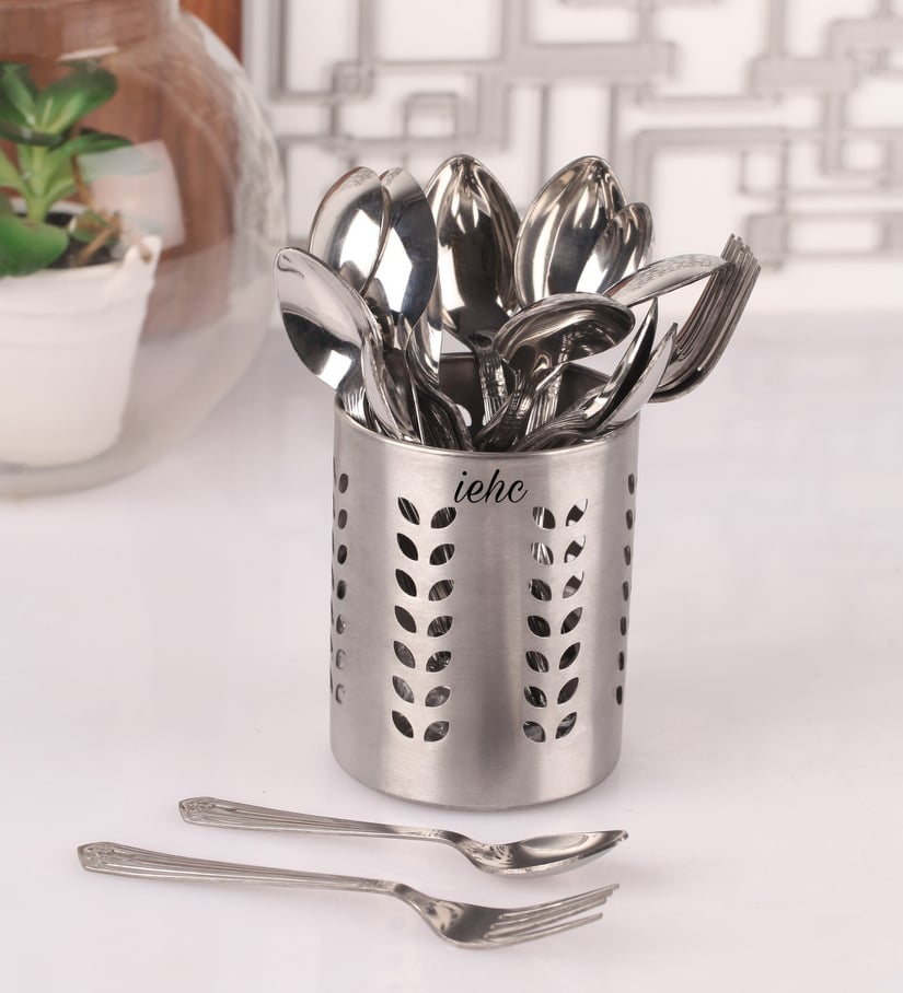 Silver Polish Stainless Steel Cutlery Holder