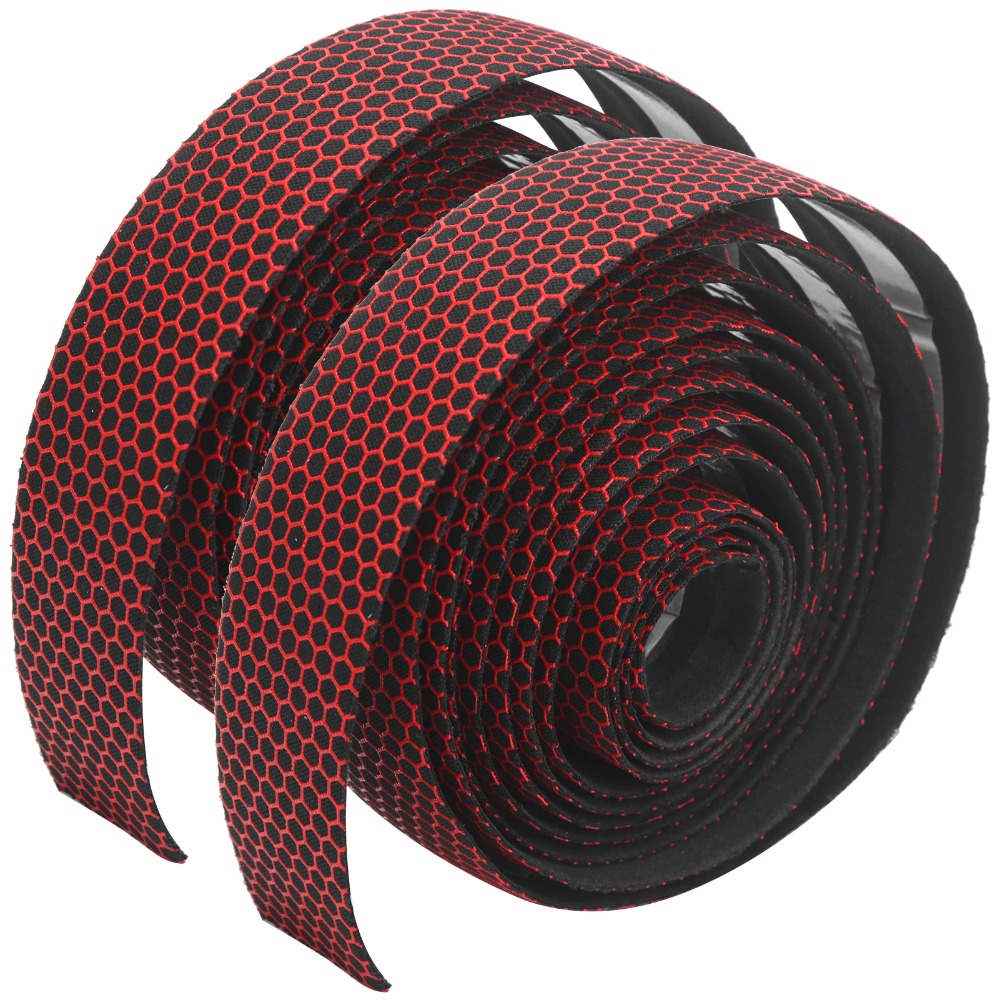 1 Pair Durable PU+EVA Bike Handlebar Tape Waterproof Lightweight Bicycle Handlebar Tape Breathable Shock-absorbing Bicycle Bar Tape Bicycle Upgrade