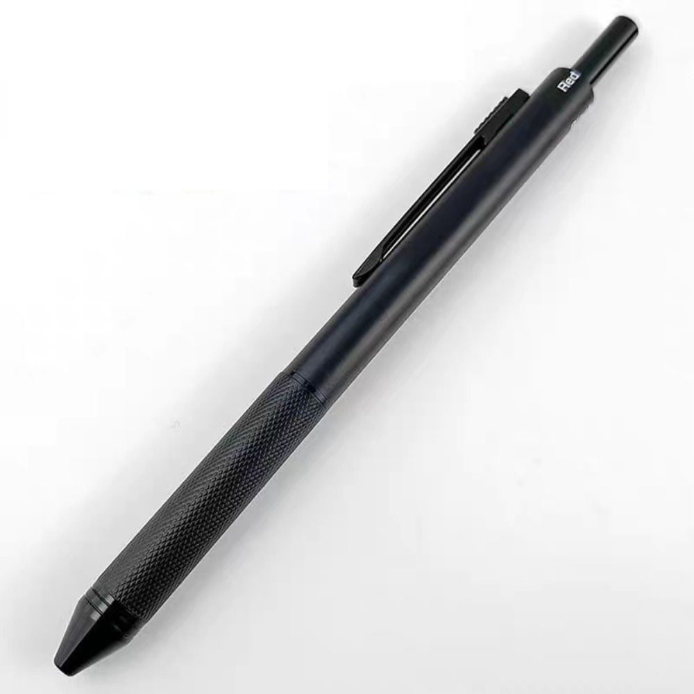 Creative 3 Colors Ink Gravity Sensing Pen 4 in 1 Metal Mechanical Pencil Press Type Signature Pen Student Gift