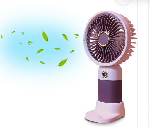Mini Handheld Fan, Mobile Standing, Home, Outdoor, Summer, Determine the Question, Cute Flower