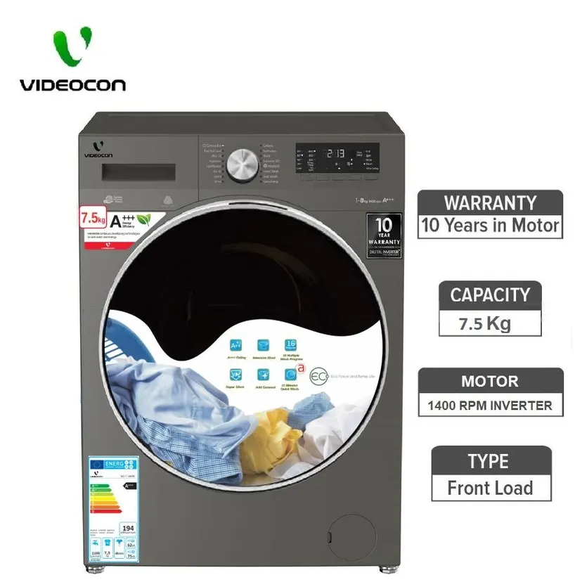 Skyworth F8012GRD 8 Kg Direct Drive Front Loading Washing Machine