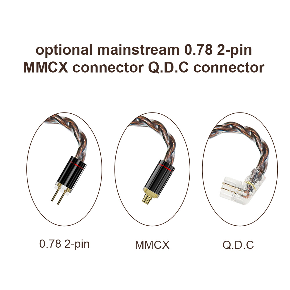 NEW ARTTI A12 HIFI IEMs 4 Core Earphone Upgrade Cable 3.5/4.4mm Plug MMCX/2Pin/Q.D.C Connector Monitor Headphone Cable