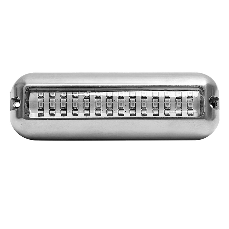 NAMUNY 50W 42 LEDs Boat Transom Light Stainless Steel Waterproof Marine Boat Underwater Pontoon Transom Lamp Universal,Blue