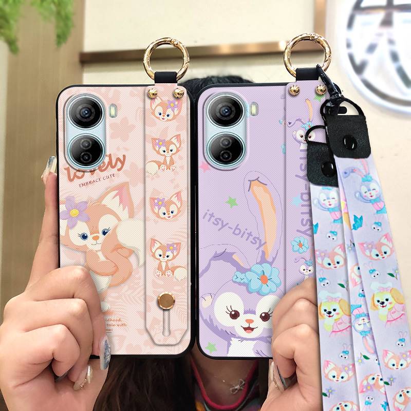 ring Dirt-resistant Phone Case For ZTE Libero 5G IV/Nubia Ivy Back Cover Anti-knock Soft case Phone Holder Cute Durable