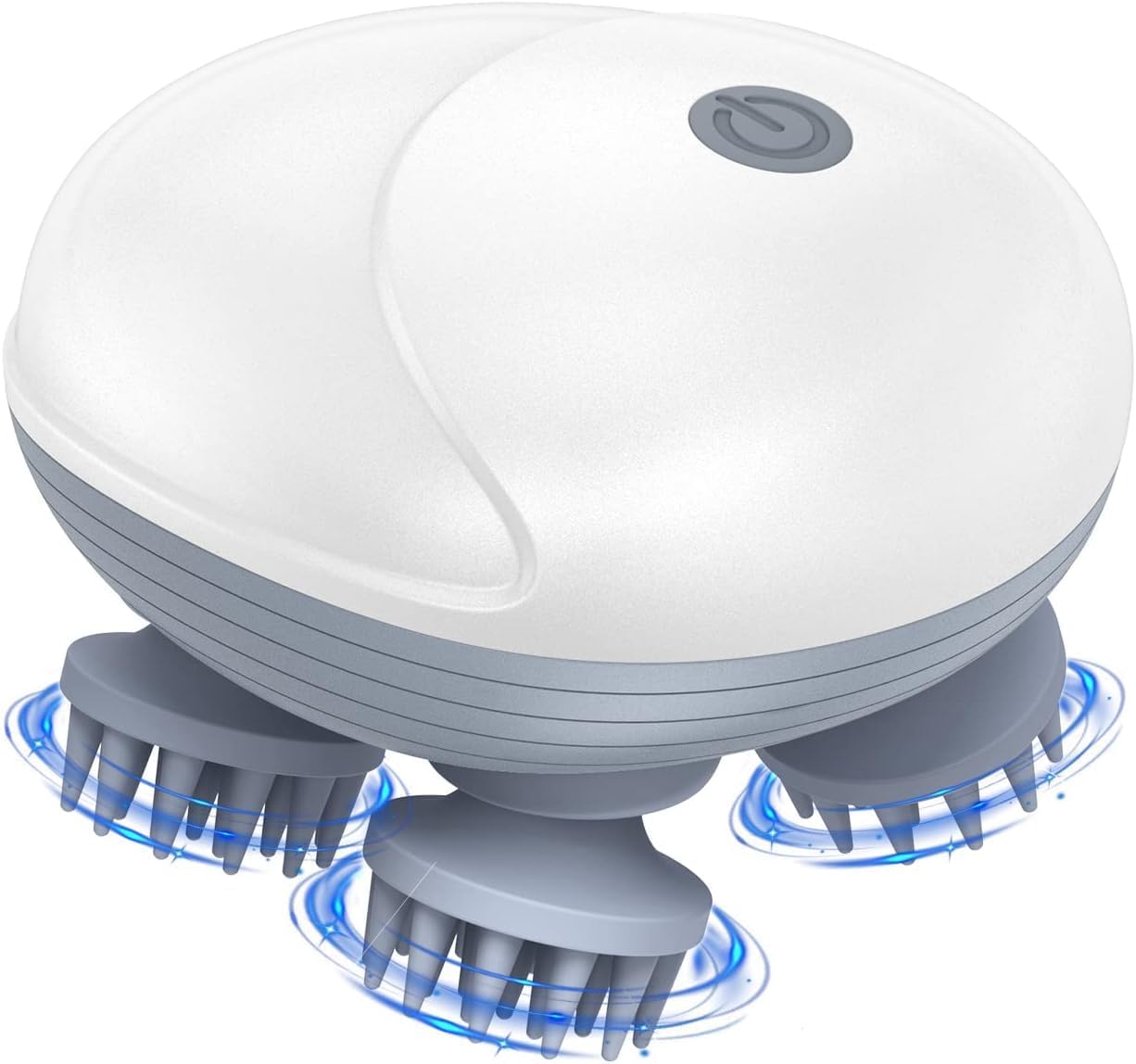 Smart Scalp Massager with Red Light - Electric, Portable, Waterproof Head Massager for Hair Growth