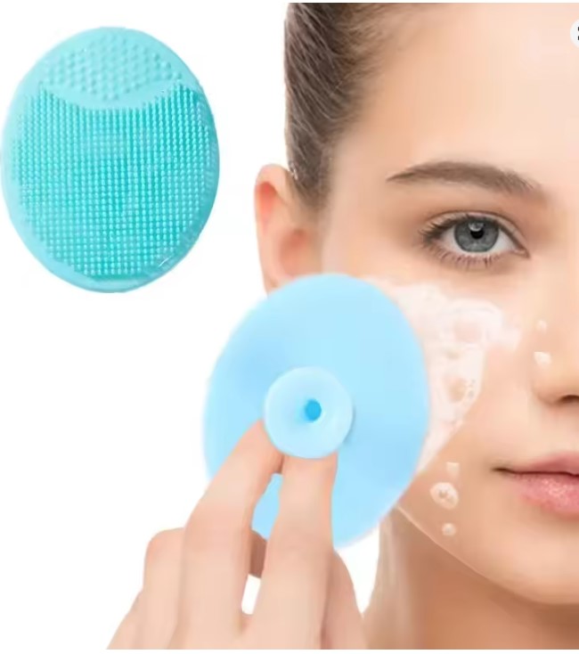 1PC Soft Silicone Face Brush Cleanser and Massager Manual Facial Cleansing Brush Exfoliating Silicone Face Scrubber For WomenMen