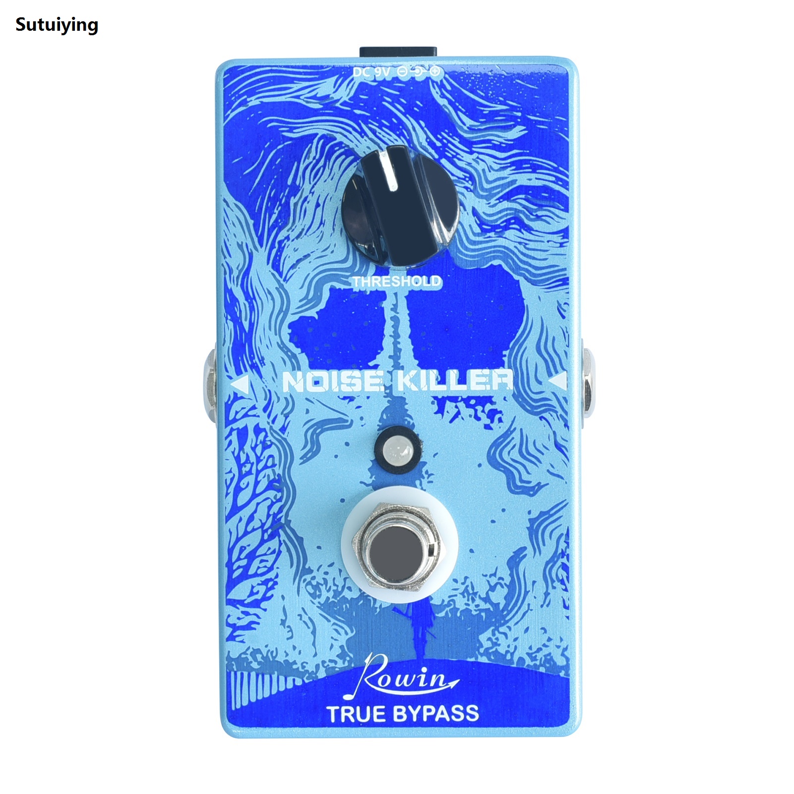 Sutuiying Rowin RE03 Noise Killer Effect Pedal True Bypass Noise Gate Guitar Luxury Effect Pedals Threshold Control Knob for Electric Guitar Bass