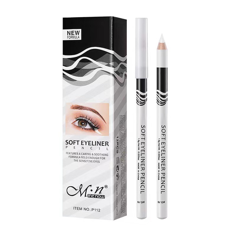 Linman totoro New style 5pcs Menow Eyebrow Pencil White Mark Pen For MicrobladHot Selling ing Pmu Waterproof and Soft White Eyeliner Pencil Eye Silkworm Brighten