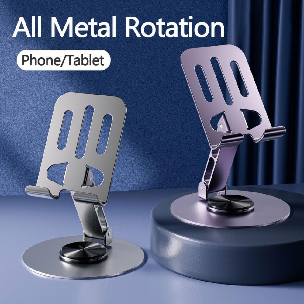 Multifunctional Rotatable & Folding Desktop Metal Bracket