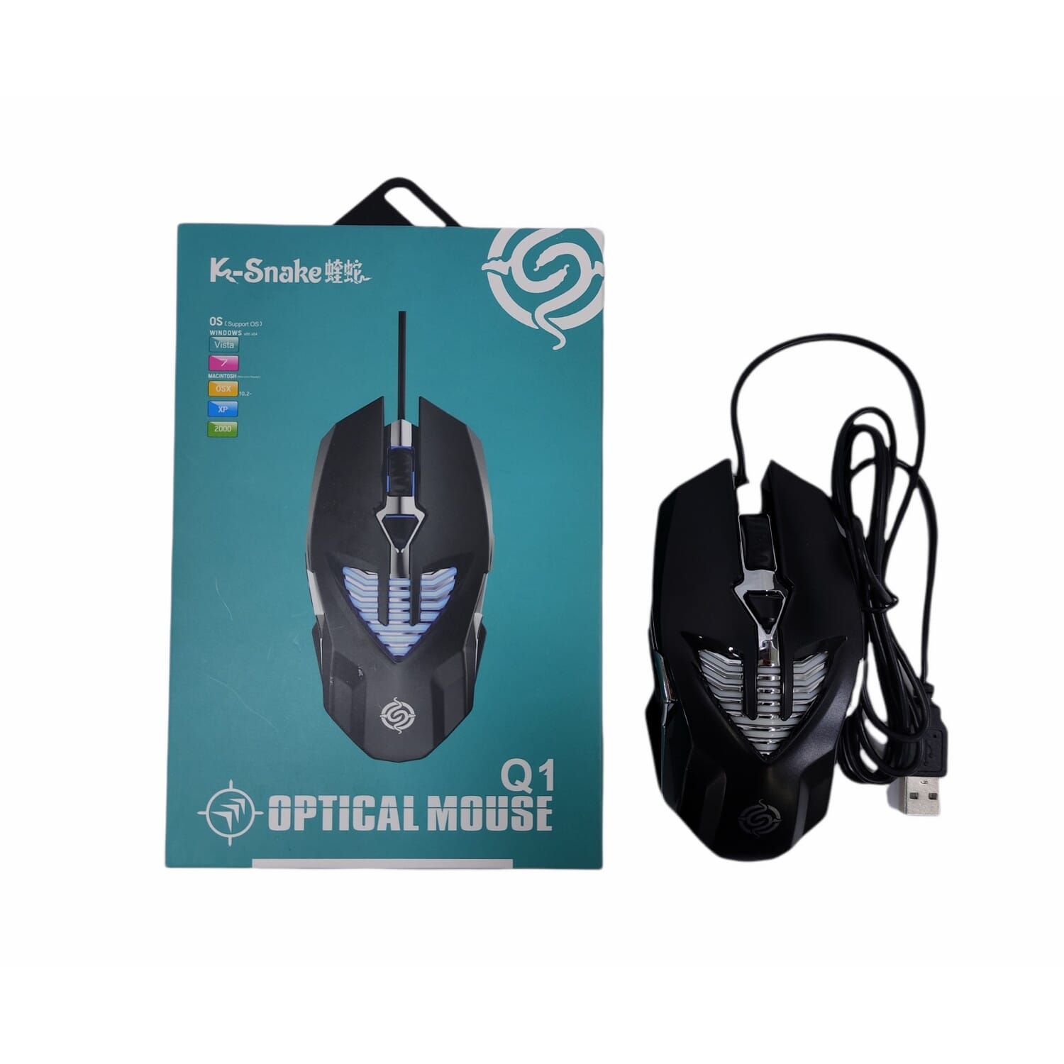 Q1 Wired Gaming Mouse Optical Mouse 1600 DPI Led Mouse Optical