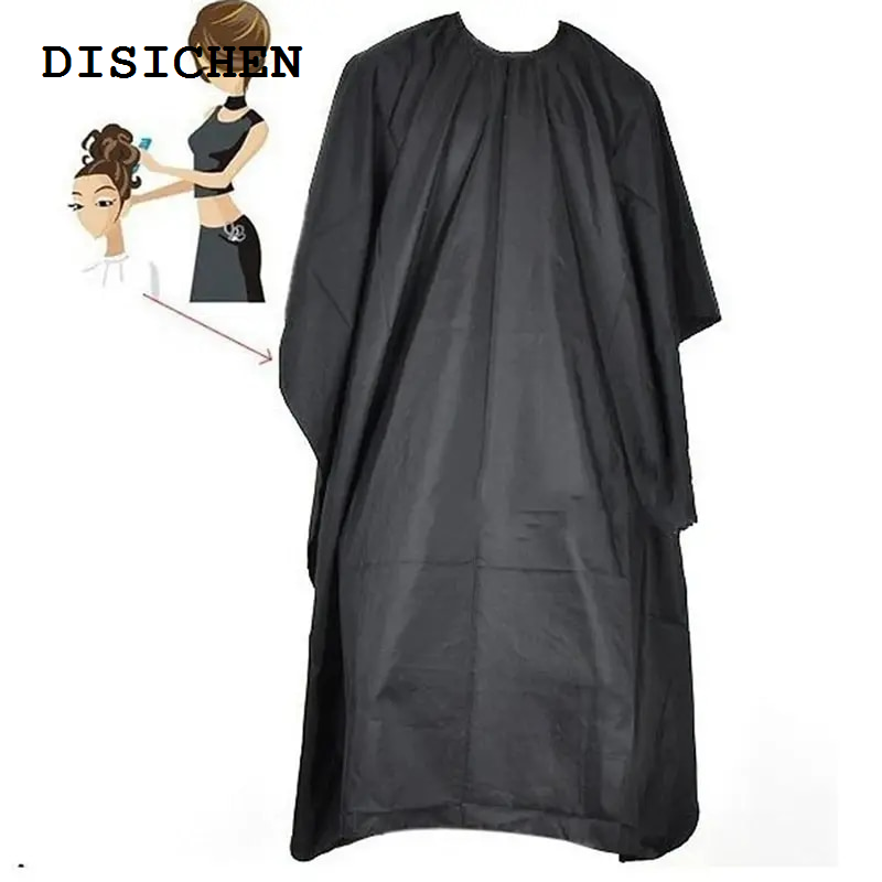 DISICHEN New Professional Haircut Cutting Salon Barber Hairdressing Gown Cape Apron Universal Black Waterproof Salon Hair Cut Hairdresser