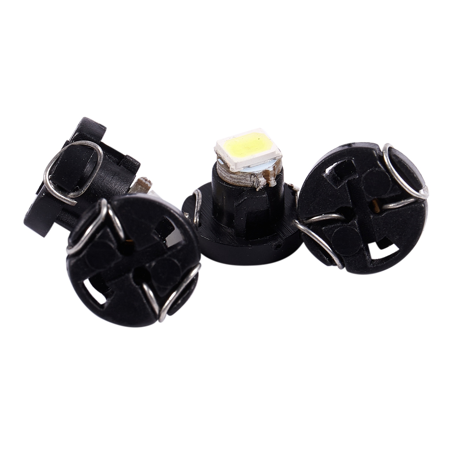NAMUNY 4pcs T3 White 1210 3528 SMD LED Dashboard Dash Light Lamp Bulb for Car