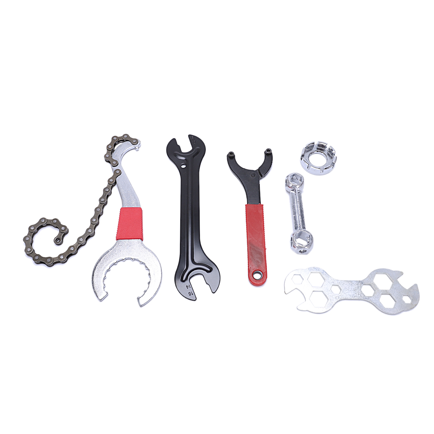 LKPCIGCXM Bicycle Repair Tools Multifunction Cycling Hub Cone Spanner Carbon Steel Bicycle Headset Wrench Valve Spoke Bike Tools