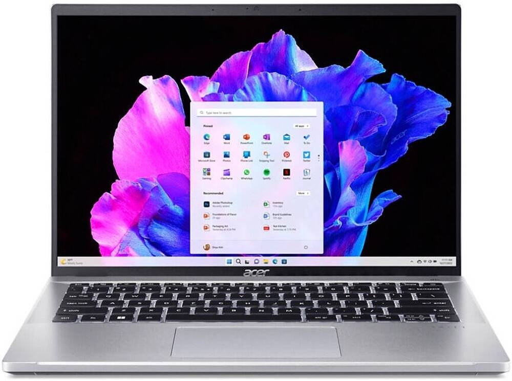 Acer Swift Go SFG14-72T-58SH Touch Laptop | Core Ultra 5 125H | 8GB RAM | 512GB SSD | 14″ WUXGA | Windows 11 | Silver | NX.KR0AA.003