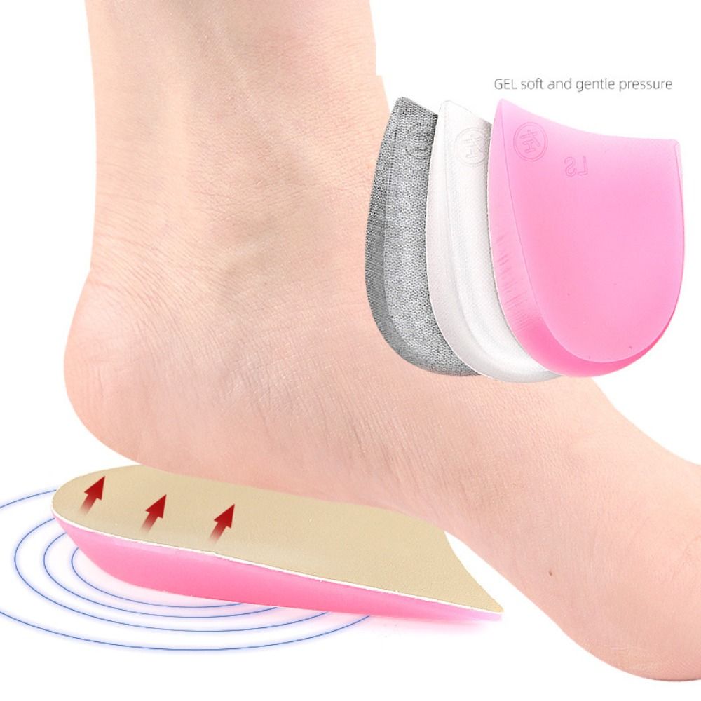 NEW Silicone Shoe Inserts Non-slip O/X Type Leg Sole Insoles Arch Support Soft Heel Wedge Men Women
