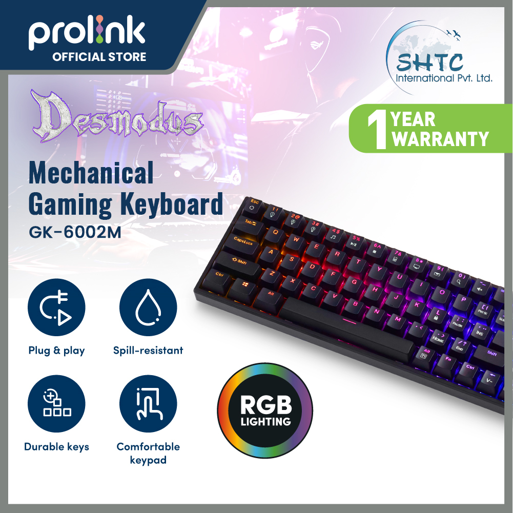 Prolink Mechanical Gaming Keyboard GK-6002M