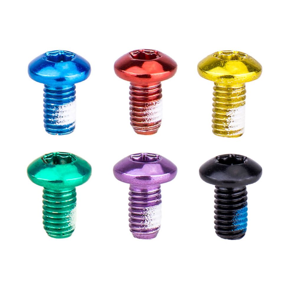 12PCS MTB Bike Bicycle Disc Brake Rotor Brake Accessories Part Tool M5x9mm Fixing Screws Bike Torx Screws T25 Screw Torx Bolts