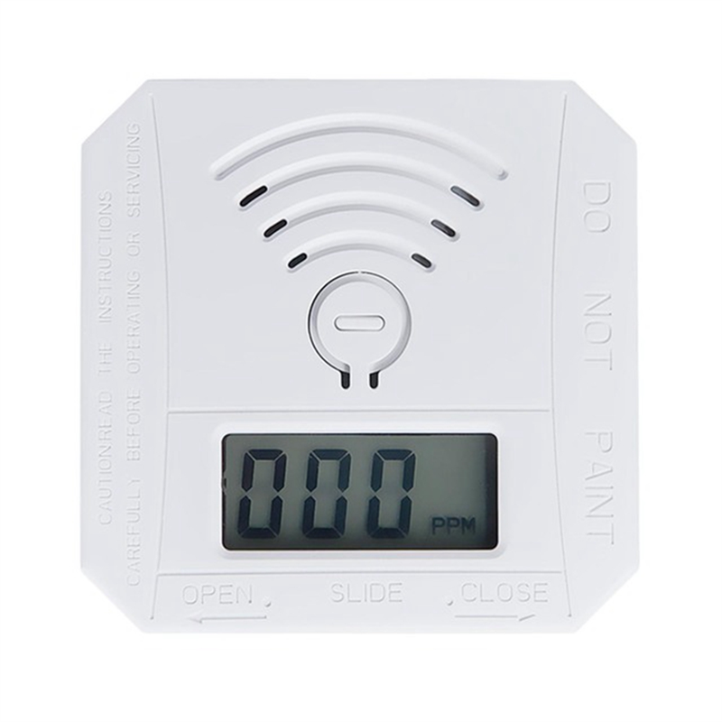ARELENE Mini CO Sensor Carbon Monoxide Alarm Detector Battery Powered with LED Digital Display Sound Warning for Home Kitchen