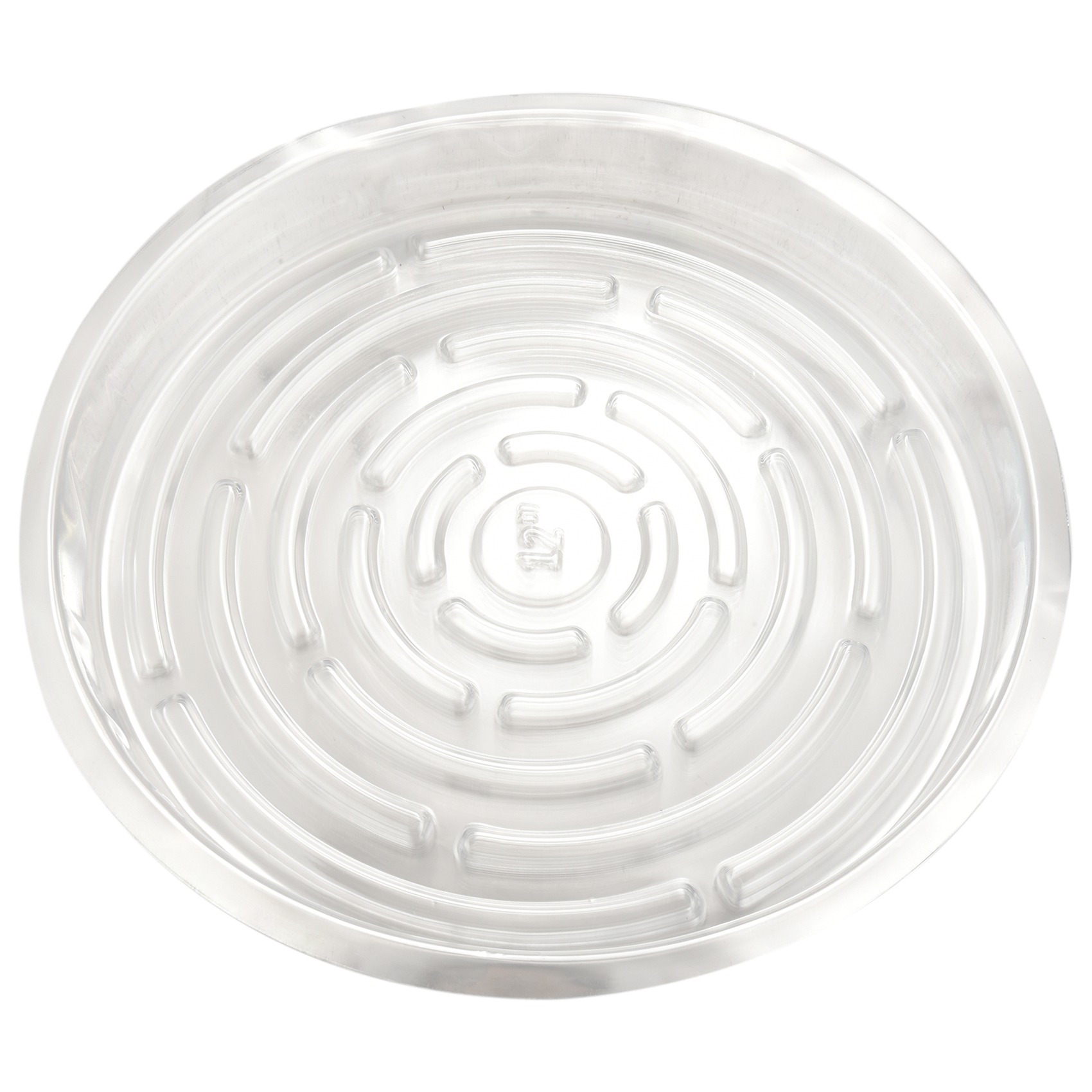 NAMUNY Plant Saucers, 10 Pack of 30cm (12 Inch), Transparent Flower Pot Drip Trays for Indoor & Outdoor Plants Garden Clear