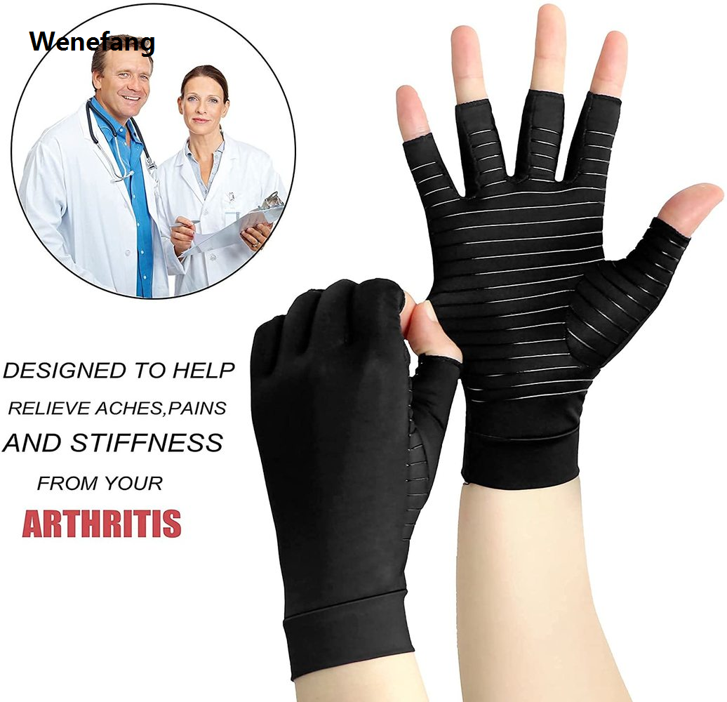 Wenefang 1Pair Premium Arthritis Compression Gloves For Arthritis , Rheumatiod, Tendonitis And Carpal Tunnel Hand Thumb Gloves