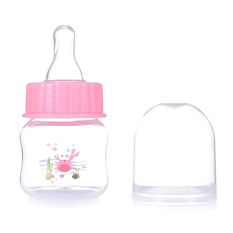 Vylon 50ML Baby Newborn Mini Portable Feeding Nursing Bottle BPA Free Safe Infant Nursing Nipple Care Feeder Fruit Juice Milk Bottles FUHENG