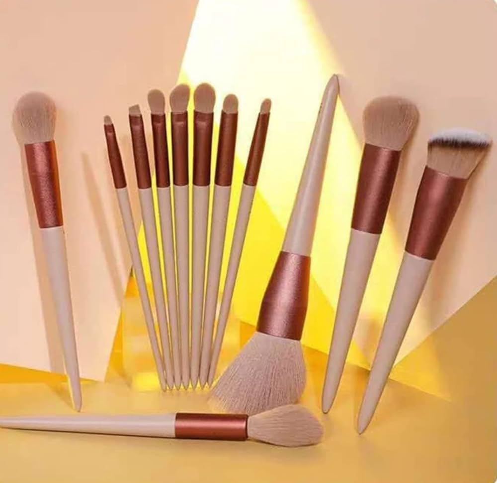Bizzy 13pcs Makeup Brushes Cosmetic Full Set Soft Hair Female Make Up Tools Foundation Brush Eyeshadow Complete Kit