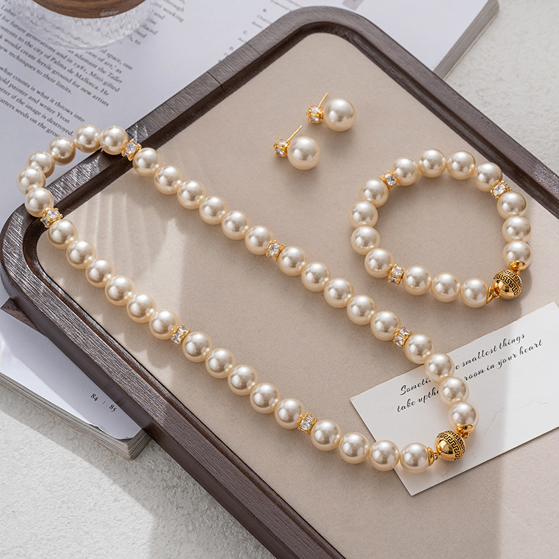 【Mega Sale】Shi Hua's Pearl Necklace Women's Light Luxury Spring and Summer New Elegant Elegant All-match Chain