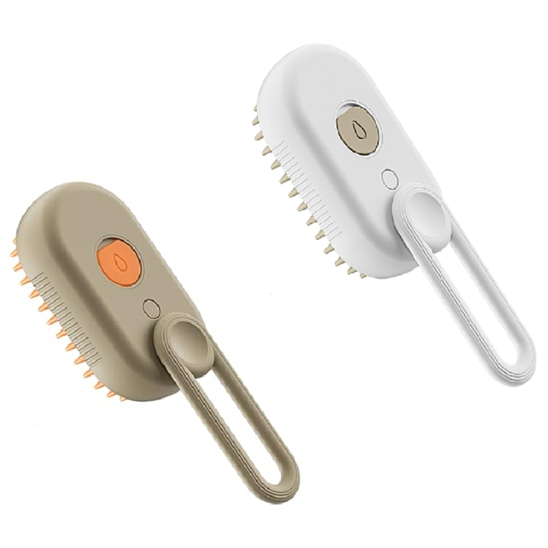 Cat Steam Brush Massage Pet Brush Pet Grooming Hair Removal Combs Water and Serum Refillable Pet Bath Brush 2pcs