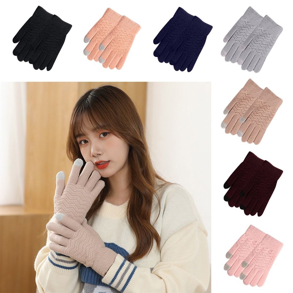 New Cold Proof Autumn Winter Gloves Thickened Windproof Hand Warmer Full Finger Gloves Thermal Thick Snow Gloves Riding Cycling Skiing Gloves Outdoor