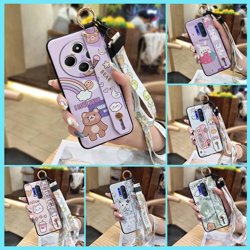 Dirt-resistant Lanyard Phone Case For ZTE Nubia Focus Pro 5G Soft case Shockproof Wristband Durable Waterproof ring