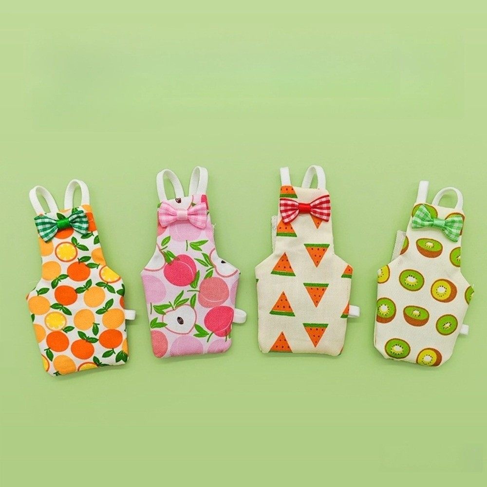New Colorful Fruit Parrot Diaper Bowtie Breathable Pet Bird Apron Keep Birds Clean Washable Pet Bird Clothes Daily Wear