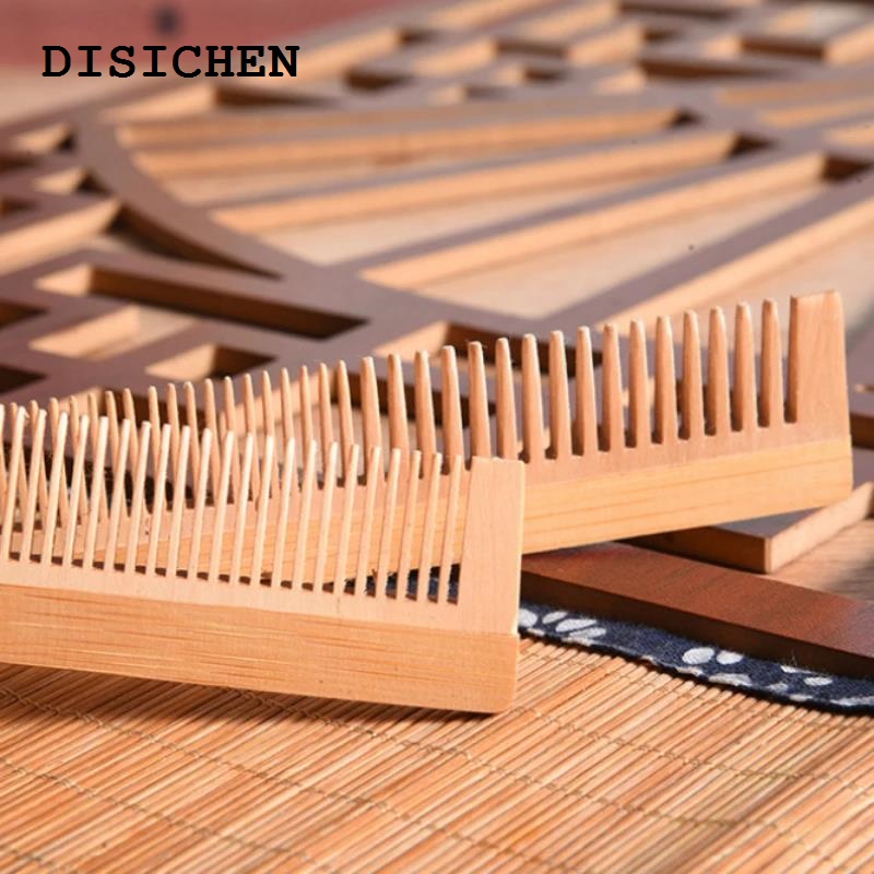 DISICHEN Portable 1Pcs Small Wood Comb Massage Wood Comb Smooth Hair Scalp Comb Hair Care Massage Bamboo Hair Portable Wood