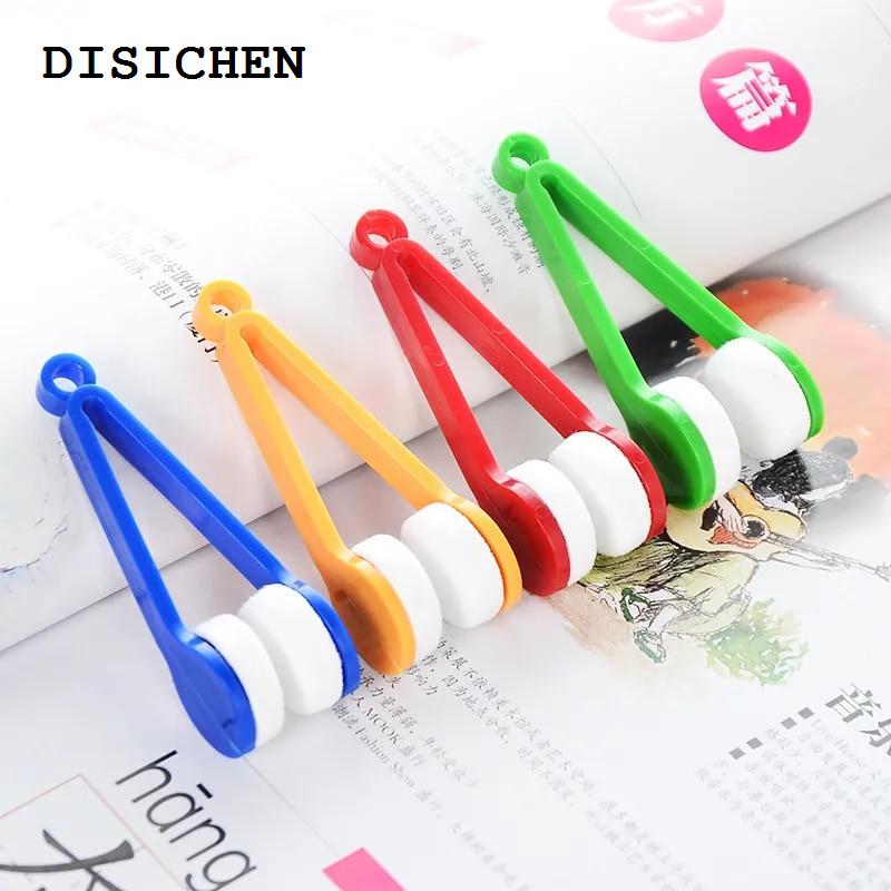 DISICHEN Profesional Portable Multifunctional Glasses Cleaning Rub Eyeglass Sunglasses Spectacles Microfiber Cleaner Brushes Wiping Tools Mini 1 Pcs
