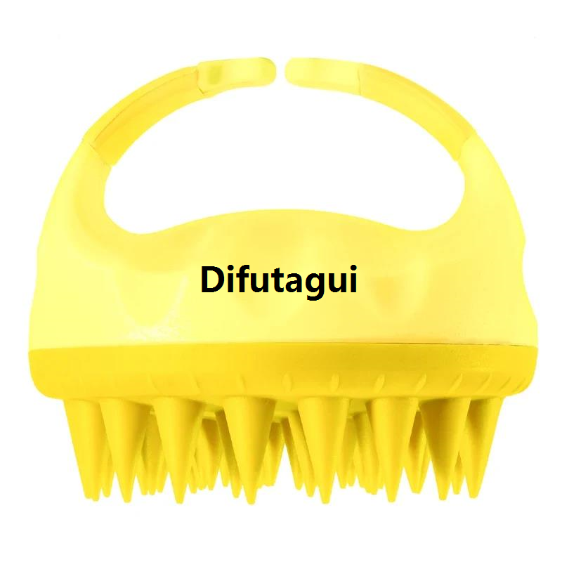 Difutagui Colorful Private Logo Hair Scalp Massager Shampoo Brush Hair Care High Quality Shampoo Bath Brushes Head Massager Anti Stress Masajeador